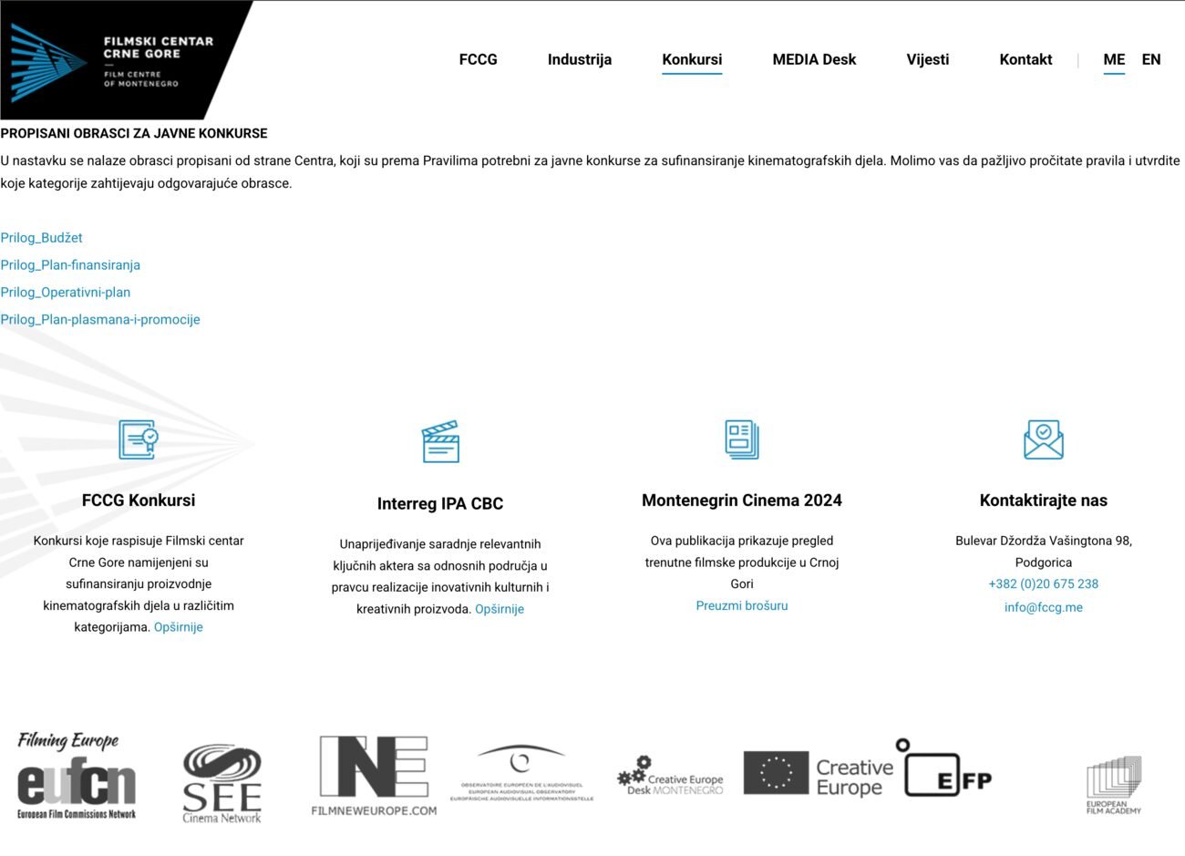 Legacy FCCG website — forms