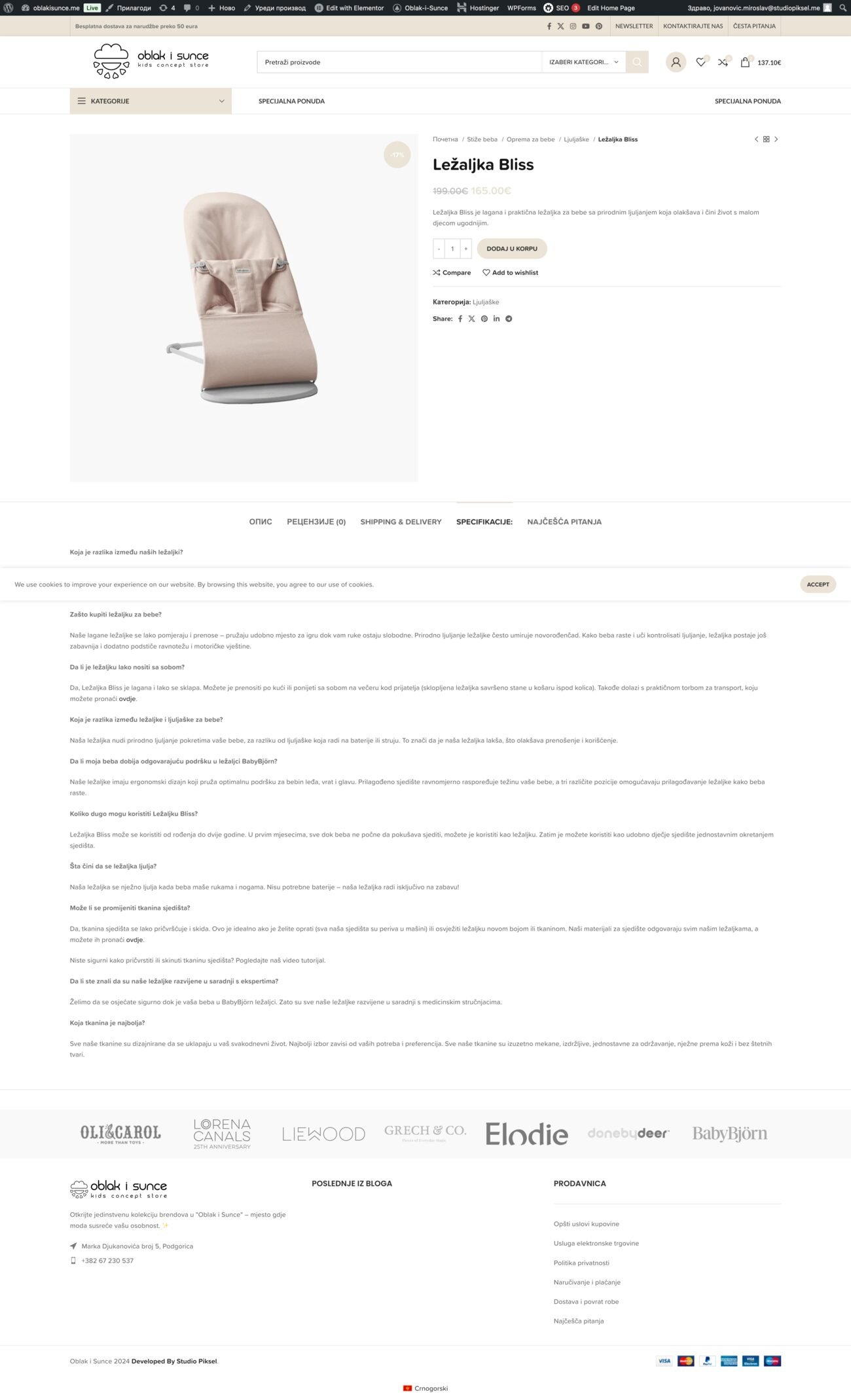 Legacy Oblak i Sunce store — product page