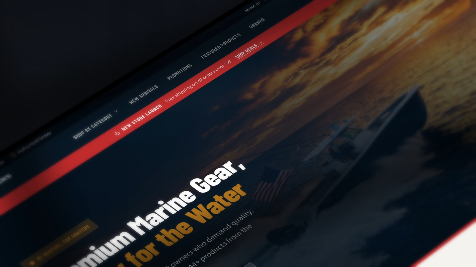 Skippers Shop — premium marine electronics e-commerce platform