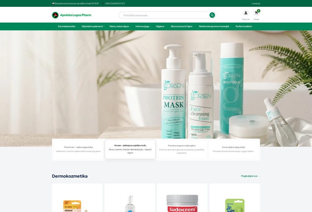LogosPharm pharmacy e-commerce